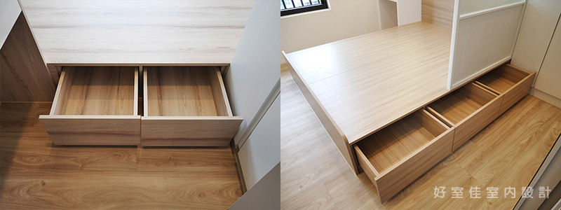 小坪數房間設計床下收納