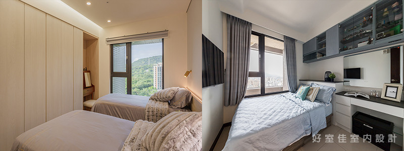 小坪數房間設計兼具化妝台功能的書桌