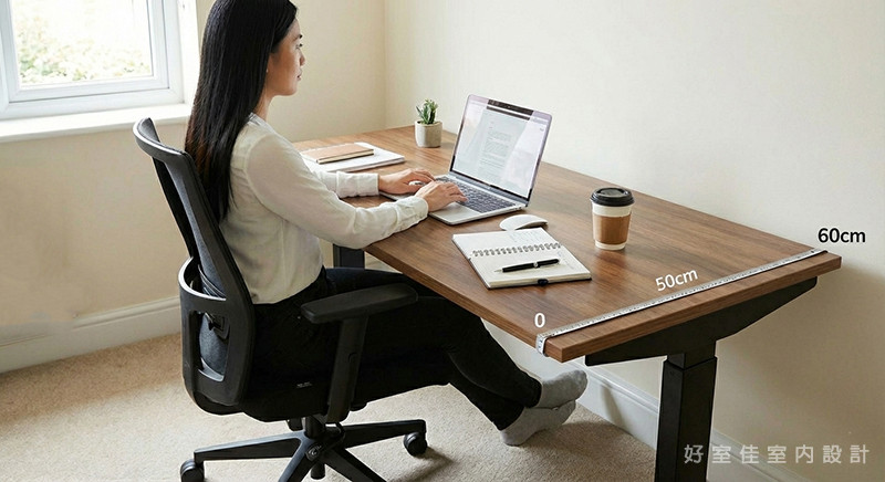 書桌深度筆電使用